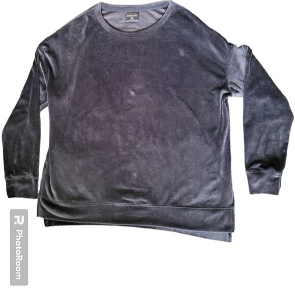 Y2K 32°HEAT BLACK PULLOVER VELOUR SWEATSHIRT - L - Picture 2 of 8